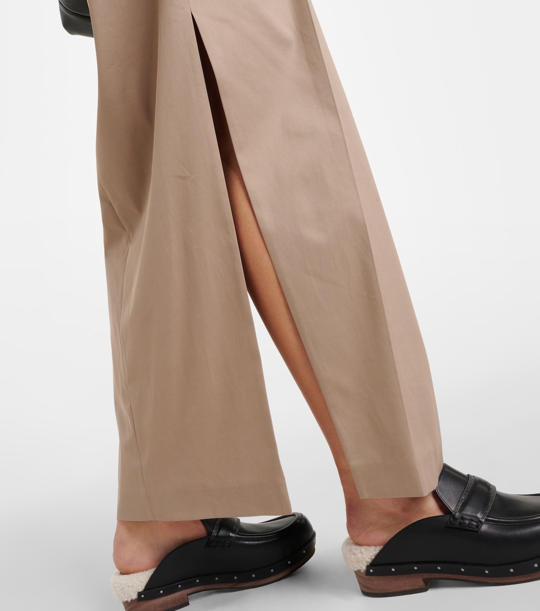 Low-Rise-Maxirock aus einem Baumwollgemisch | Brunello Cucinelli