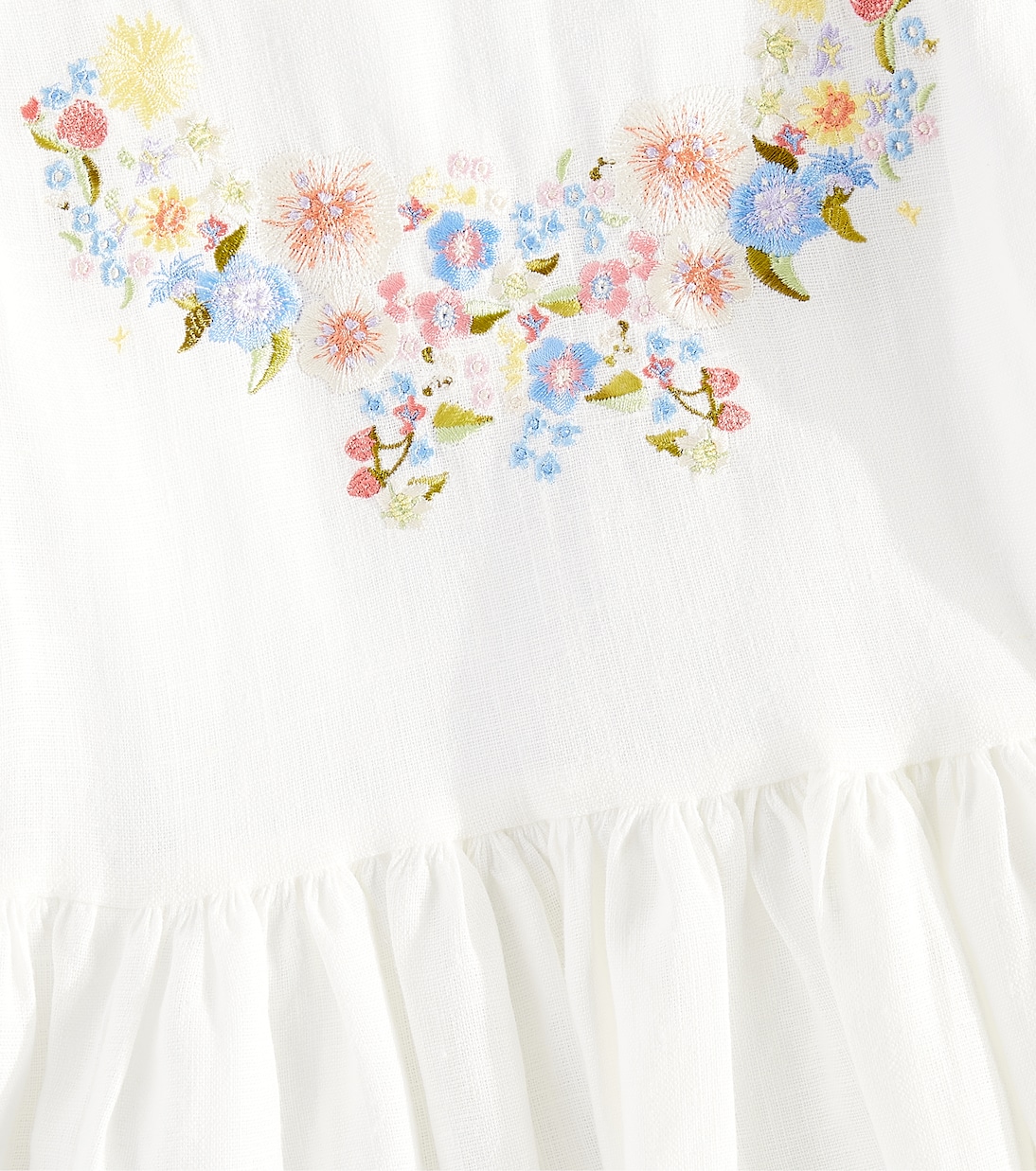 Besticktes Kleid aus Leinen | Paade Mode