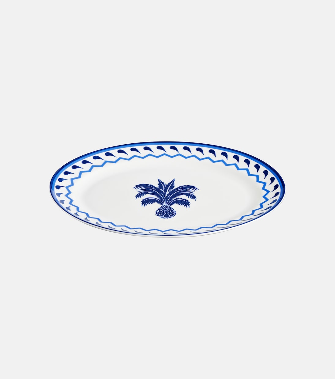Jaipur porcelain oval platter | Aquazzura Casa