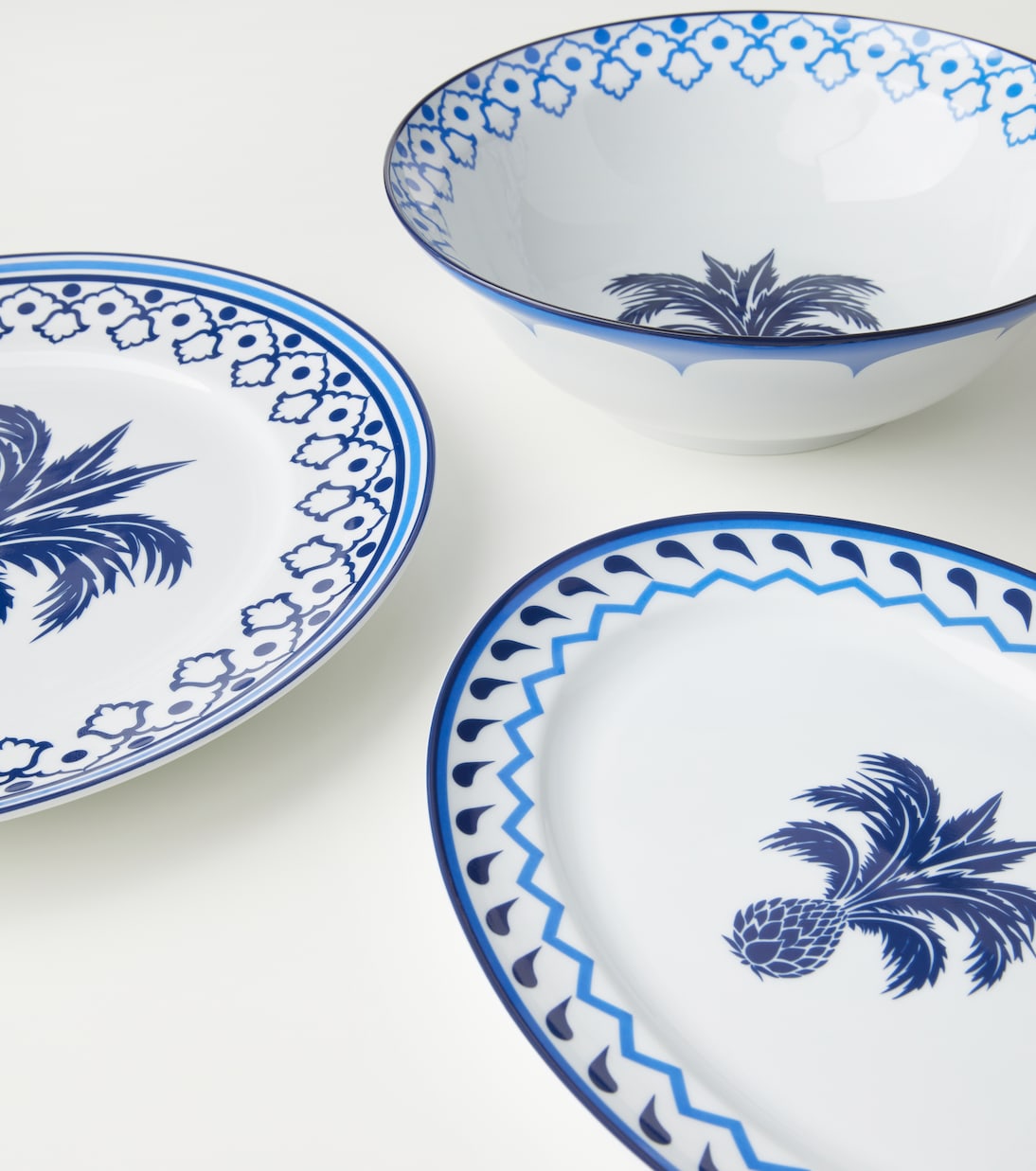 Jaipur porcelain oval platter | Aquazzura Casa