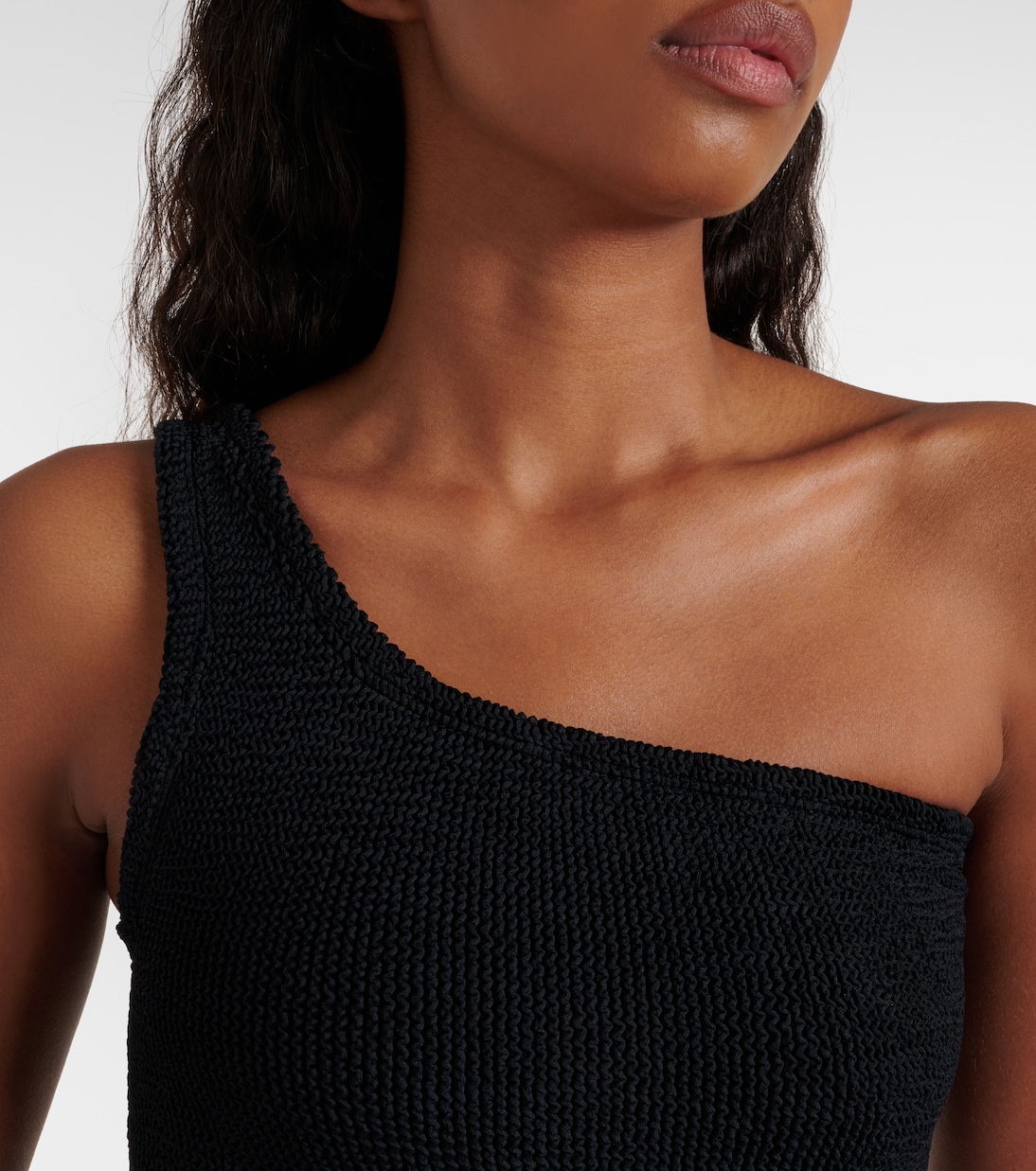 Nancy one-shoulder swimsuit | Hunza G