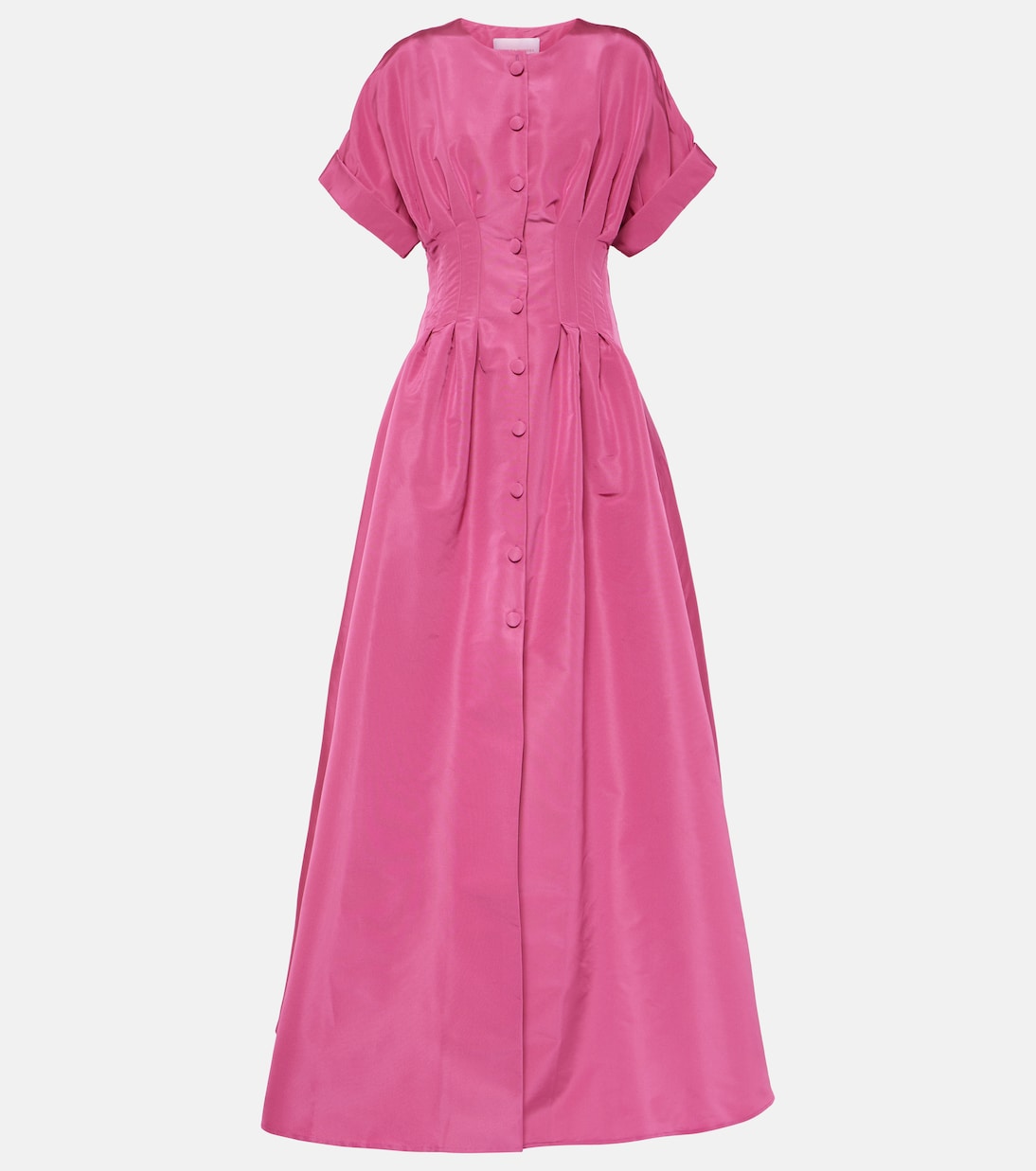 Vestido de fiesta de seda plisado | Carolina Herrera