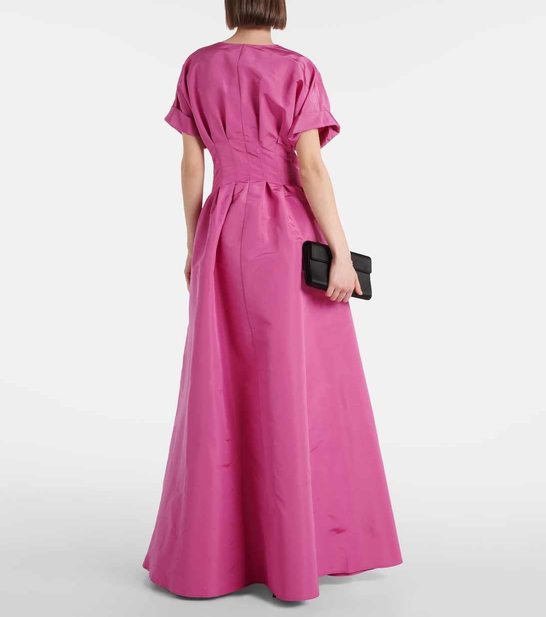 Vestido de fiesta de seda plisado | Carolina Herrera