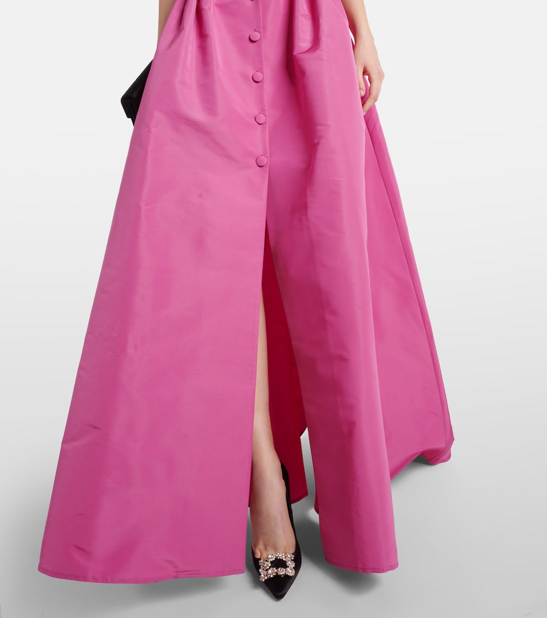 Vestido de fiesta de seda plisado | Carolina Herrera