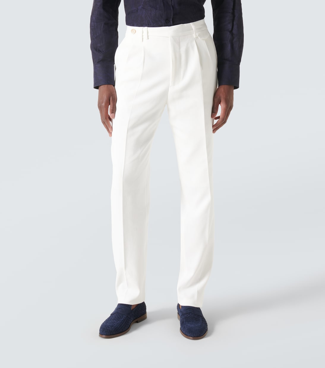 Pantalon droit en coton | Brunello Cucinelli