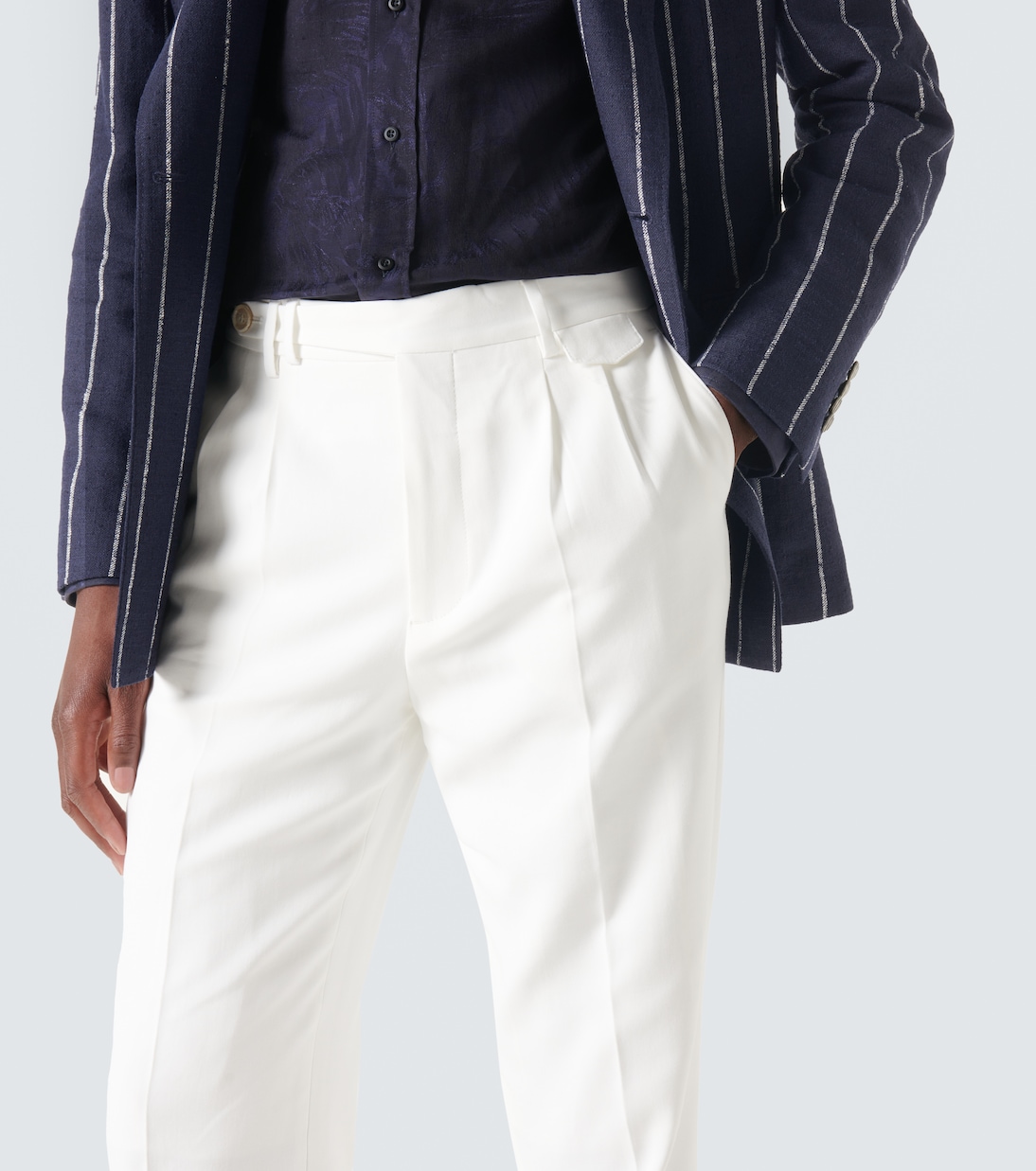 Pantalon droit en coton | Brunello Cucinelli