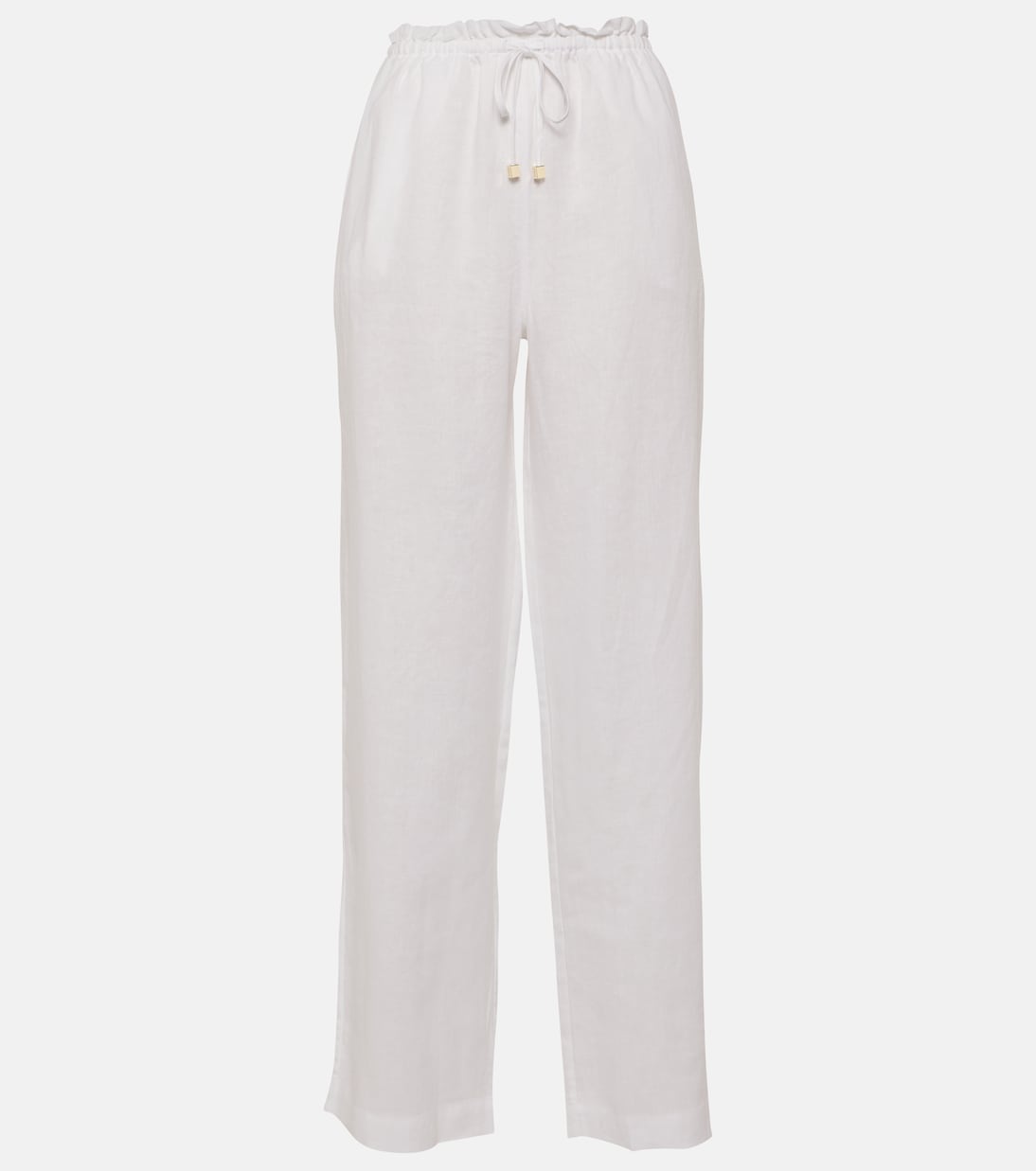 Pantalon ample White Bay en lin | Heidi Klein