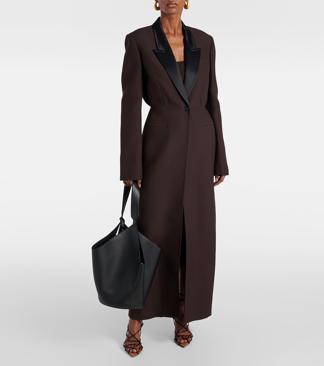 Cappotto Bellow in raso | Khaite