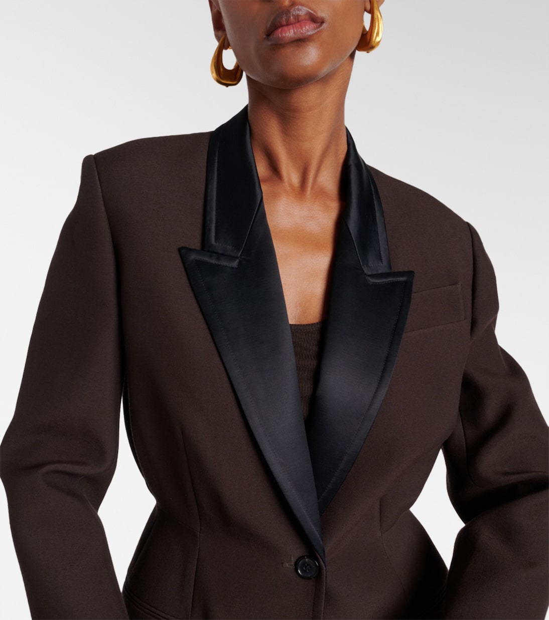 Cappotto Bellow in raso | Khaite