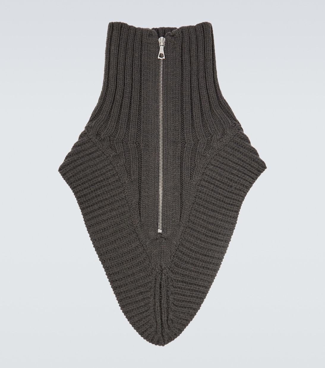 Sciarpa in lana vergine a coste con zip | Dries Van Noten
