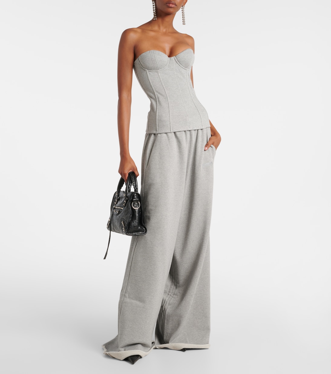 Cotton jersey corset in grey - Vetements | Mytheresa