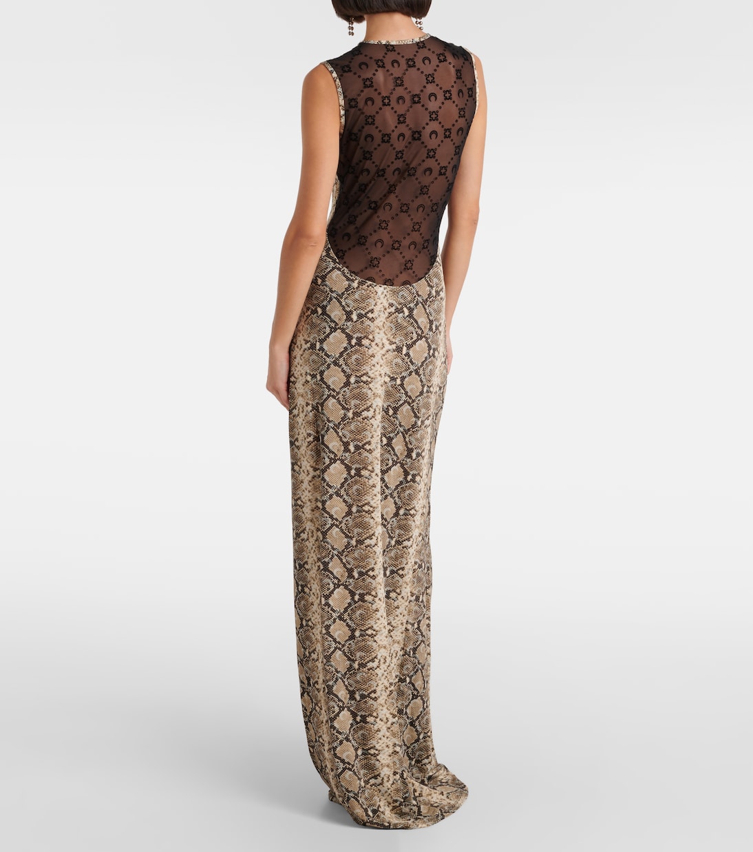 All Over Moon snake-print maxi dress | Marine Serre