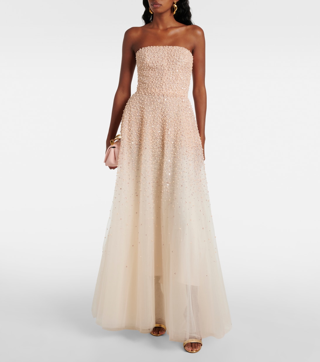 Embroidered corset gown | Monique Lhuillier