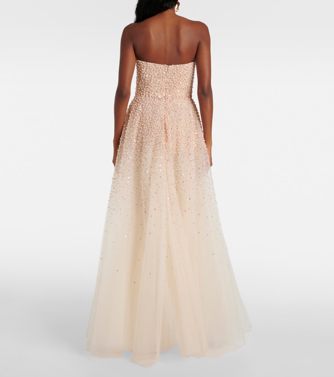 Embroidered corset gown | Monique Lhuillier