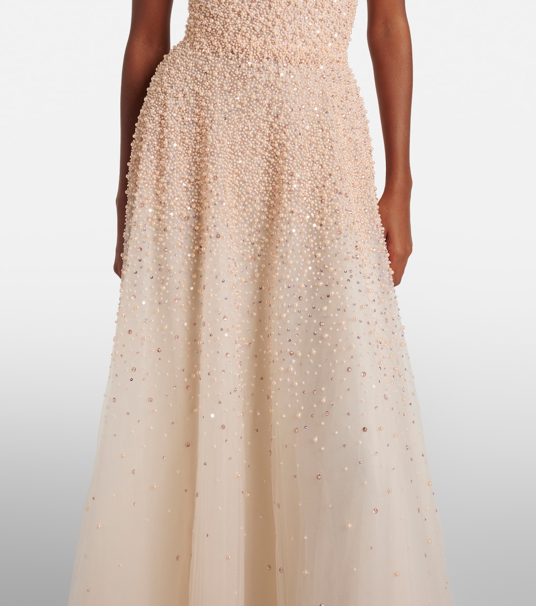 Embroidered corset gown | Monique Lhuillier