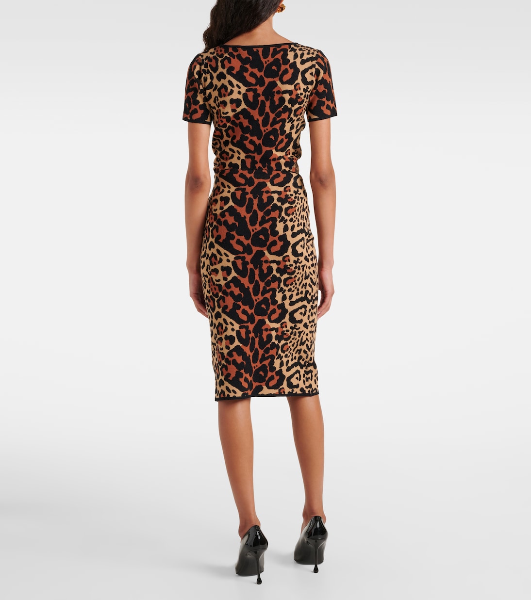 Jupe crayon Leo à motif léopard | Blumarine