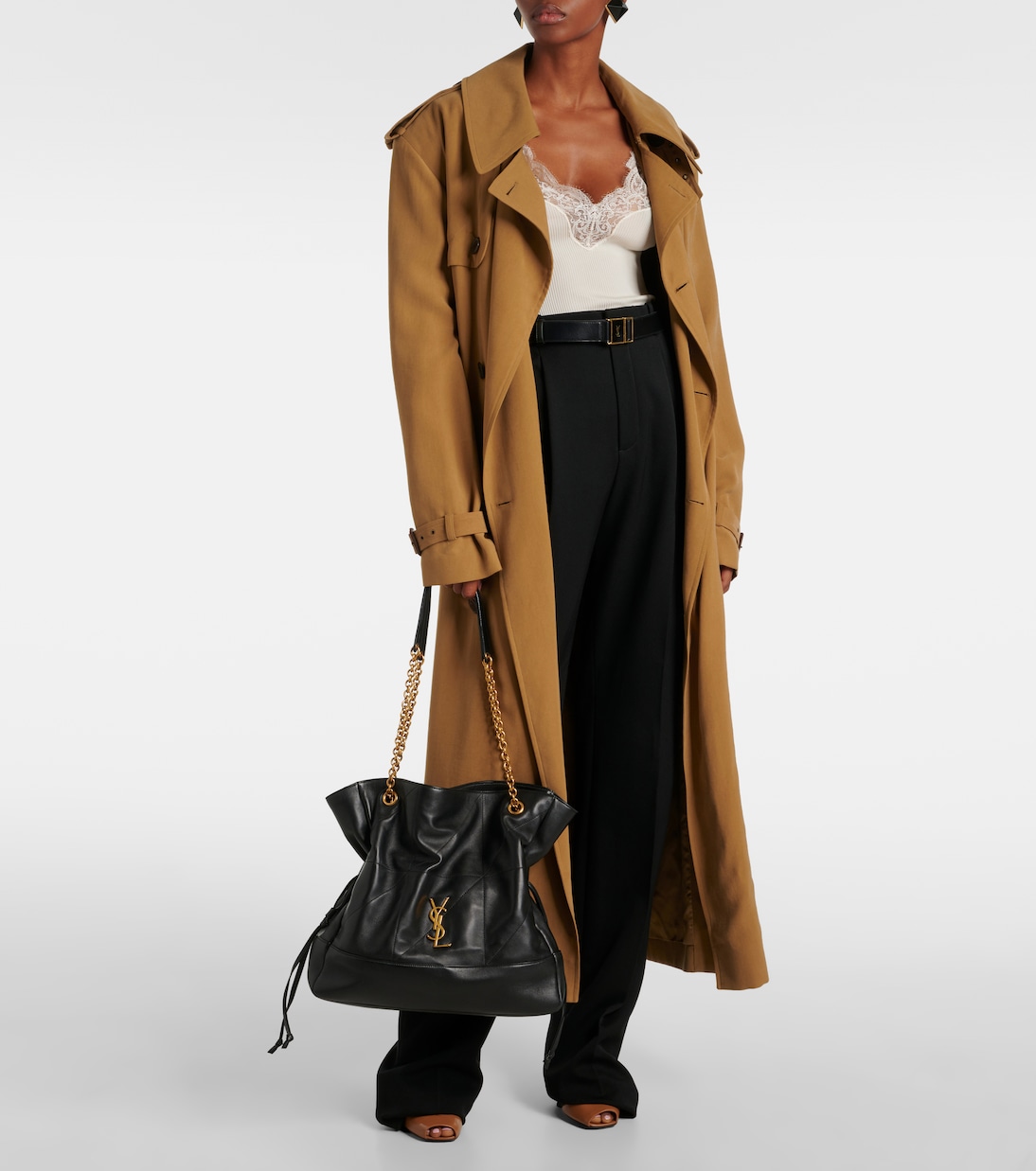Sac Jamie Shopping Small en cuir | Saint Laurent