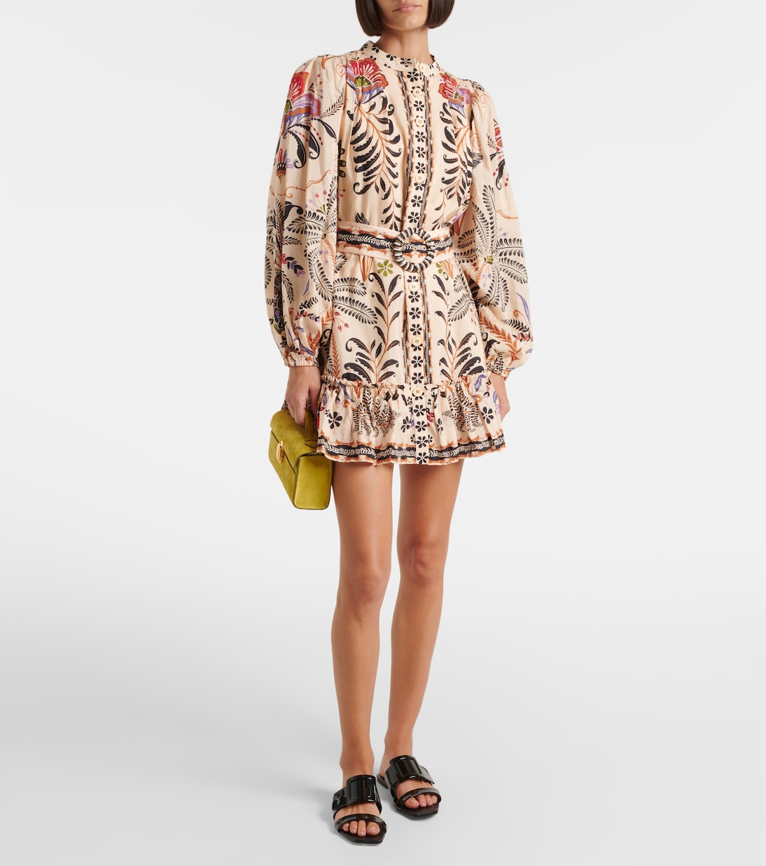 Cotton-blend dress | Farm Rio