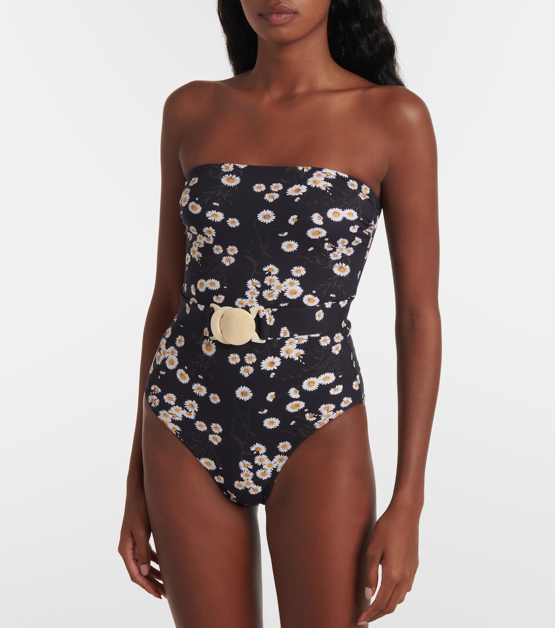 Bikini con Diseño Floral y Detalle de Banda Estilo Courtois para Jóvenes