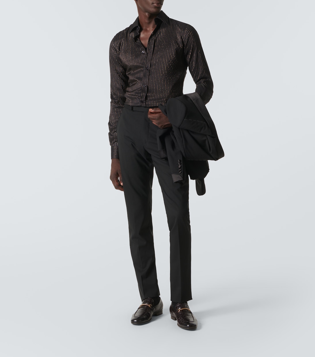 Camicia in seta con lamé | Tom Ford