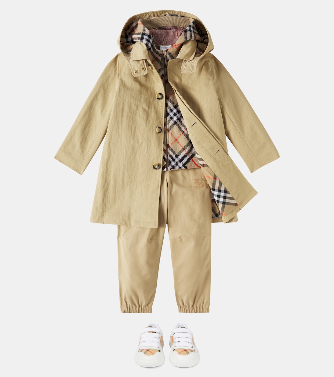Technical twill car coat | Burberry Kids