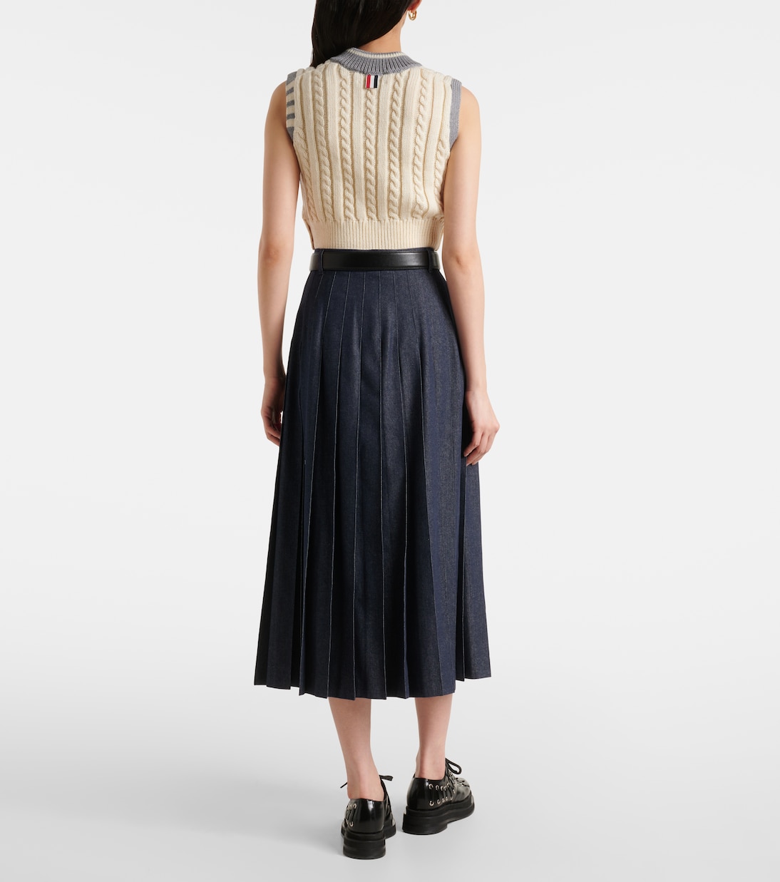 Cropped-Pullunder aus Wolle | Thom Browne