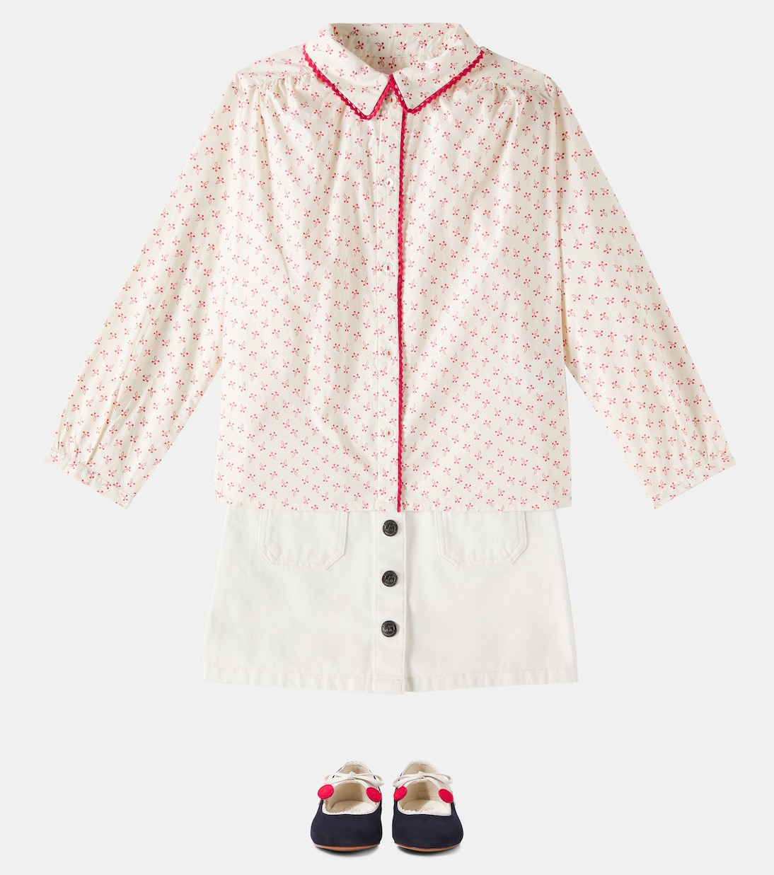 Ballerines Emilda en daim | Bonpoint