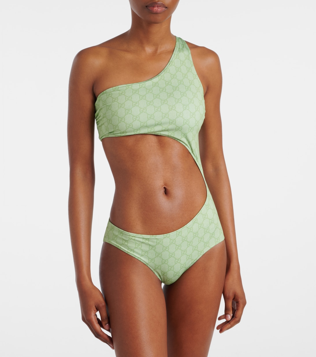 Costume intero con stampa GG con cut-out | Gucci