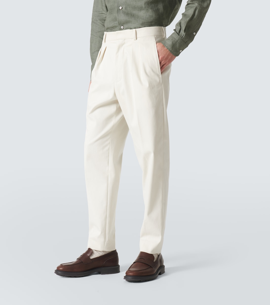 Pantaloni tapered Ruben in cotone | Loro Piana