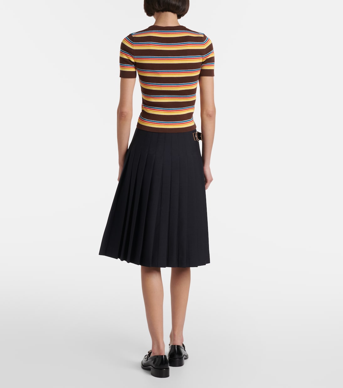 Pullover in cotone a righe | Prada