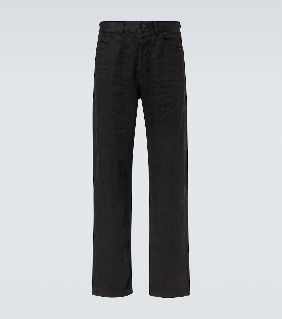 Mid-Rise Straight Jeans Hartley aus Leinen | The Row