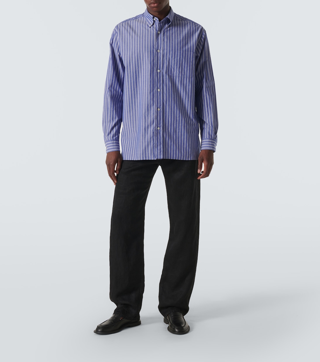 Mid-Rise Straight Jeans Hartley aus Leinen | The Row