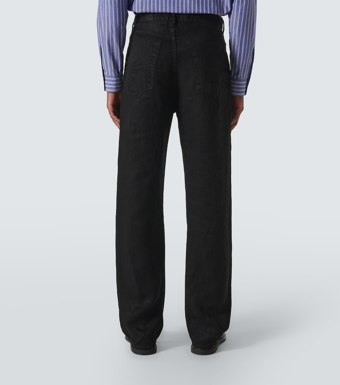 Mid-Rise Straight Jeans Hartley aus Leinen | The Row