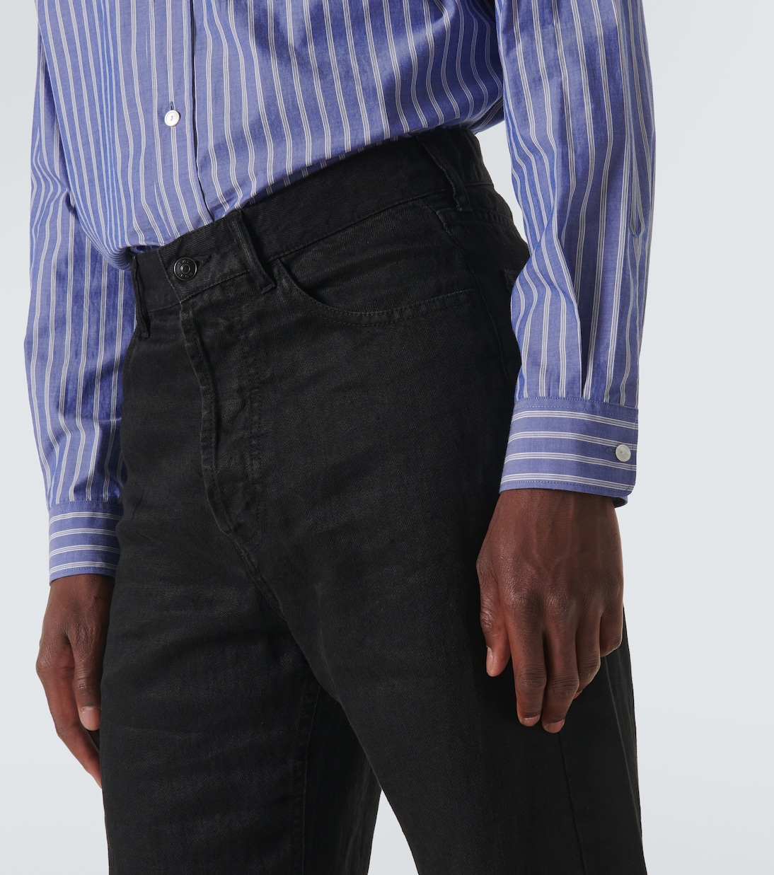 Mid-Rise Straight Jeans Hartley aus Leinen | The Row