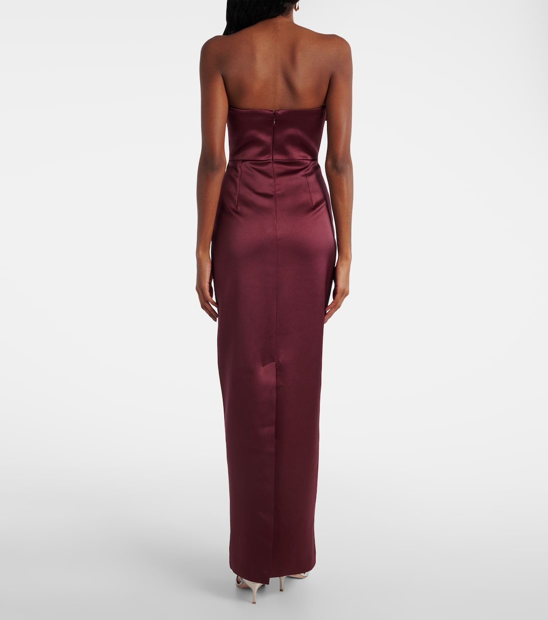 Sisu bow-detail satin gown | The New Arrivals Ilkyaz Ozel