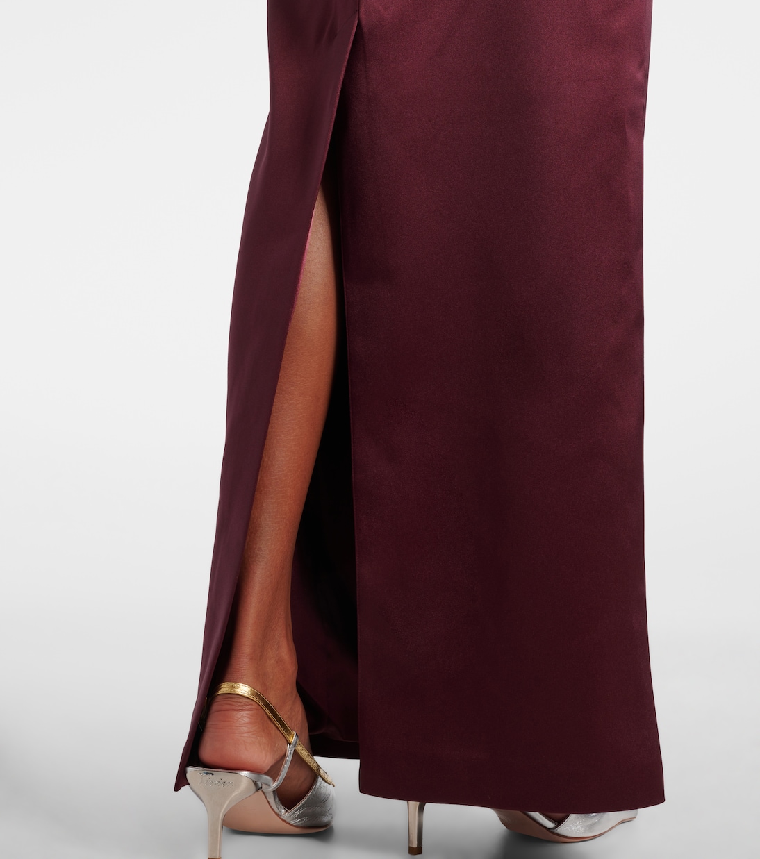 Sisu bow-detail satin gown | The New Arrivals Ilkyaz Ozel