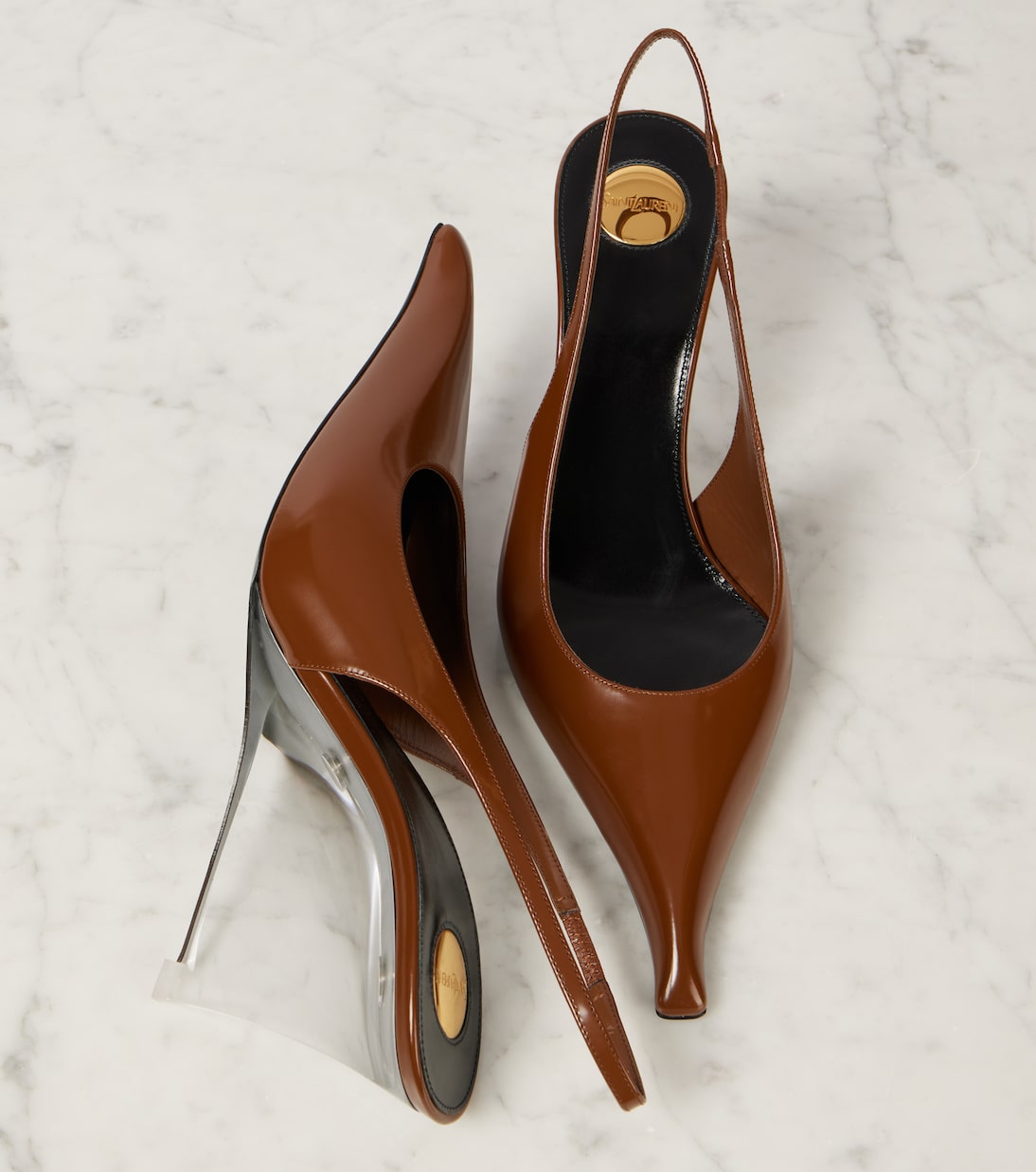 Pumps Miller 80 in pelle con zeppa | Saint Laurent