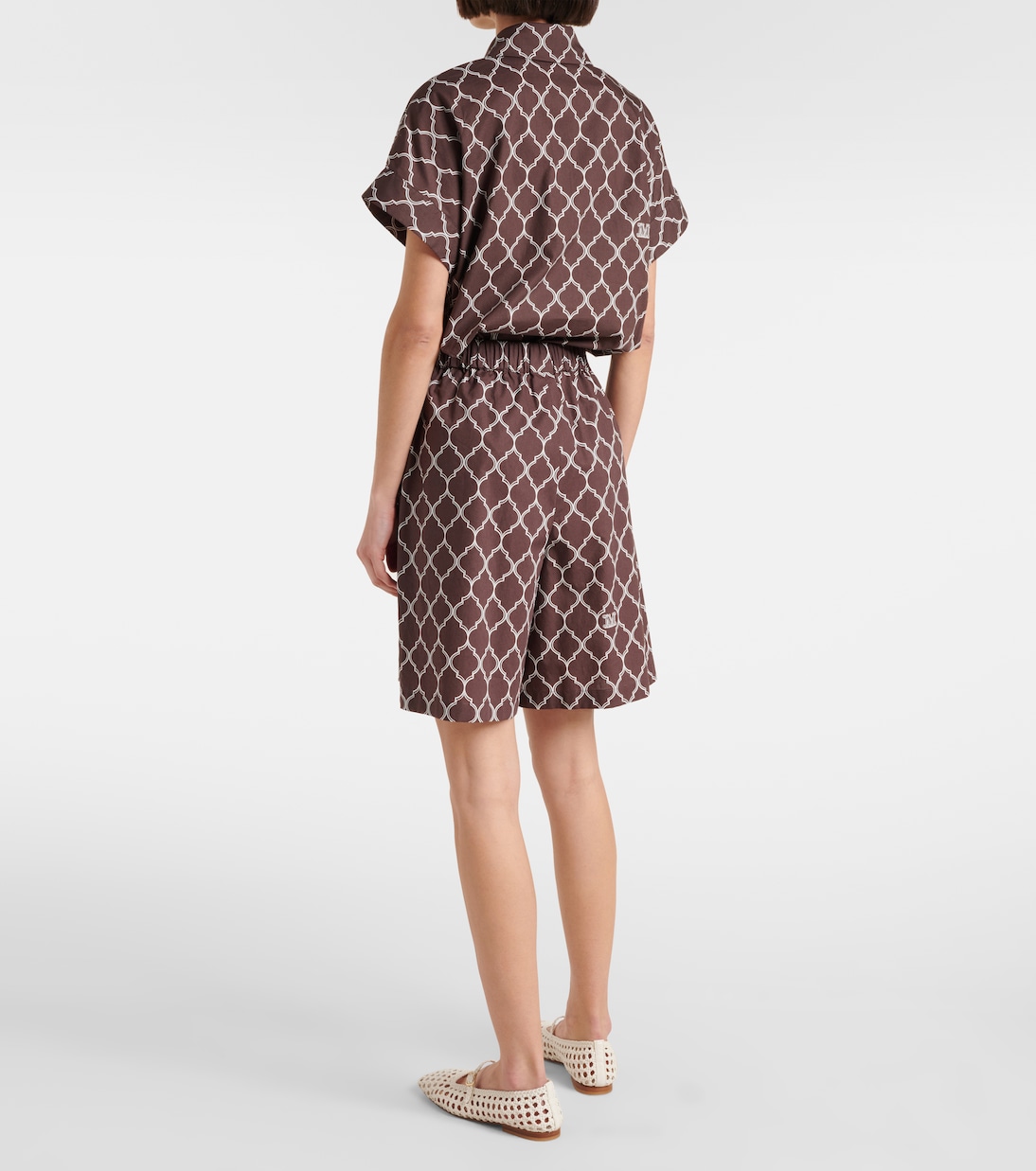 Bermuda Ululato in cotone a vita alta  | Max Mara