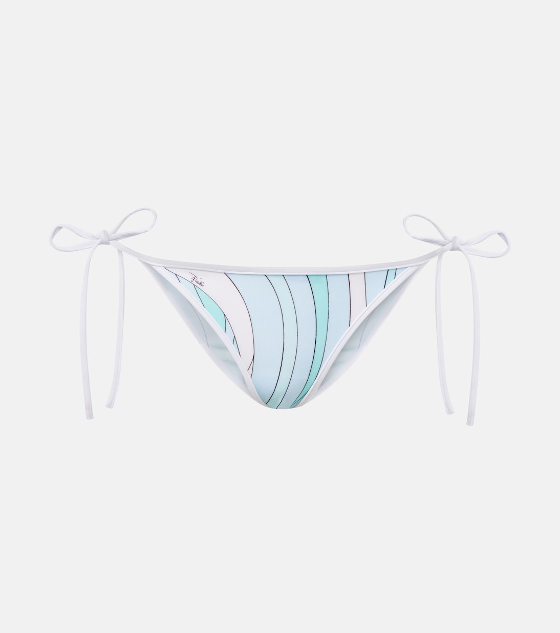 Culotte de bikini bandeau Marmo imprimée | Pucci