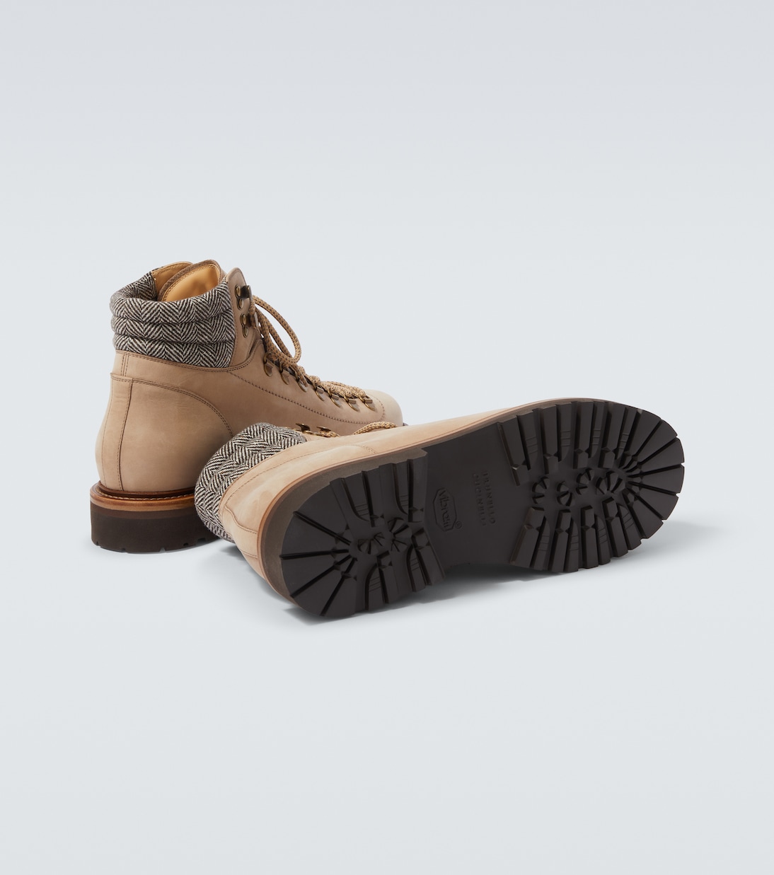 Schnürstiefel aus Leder | Brunello Cucinelli