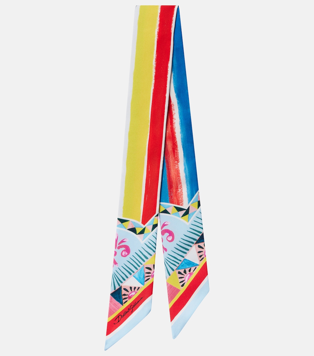 Printed silk twill scarf  | Dolce&Gabbana