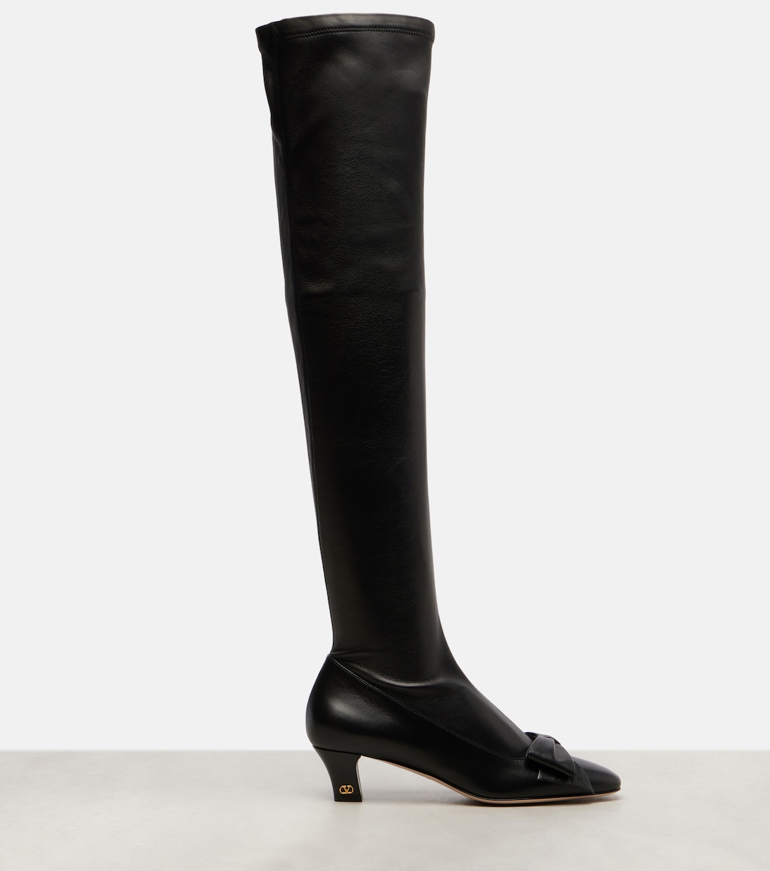 Bowow 45 leather over-the-knee boots | Valentino Garavani