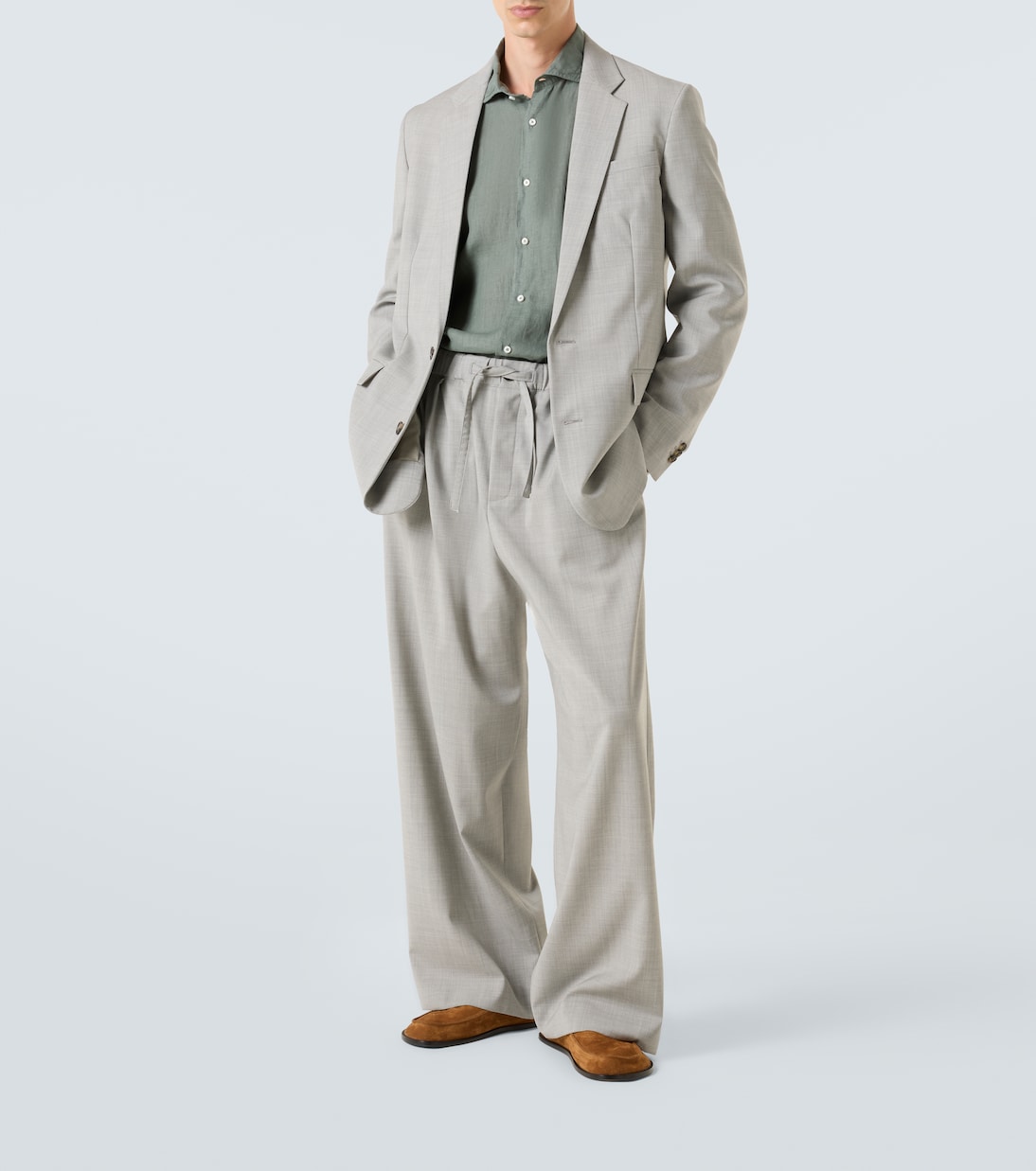Wool wide-leg pants  | Loewe