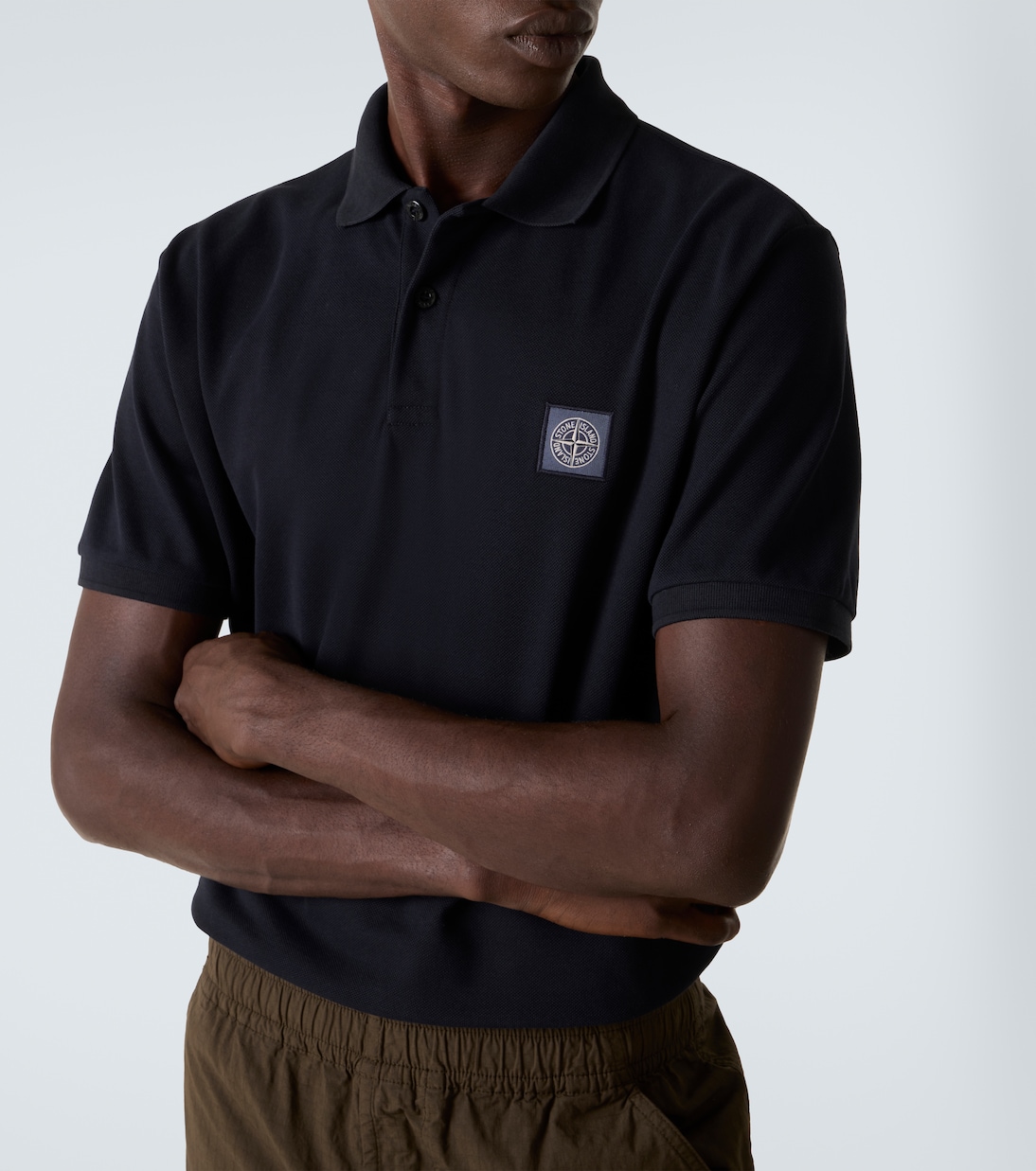 Compass cotton piqué polo shirt | Stone Island