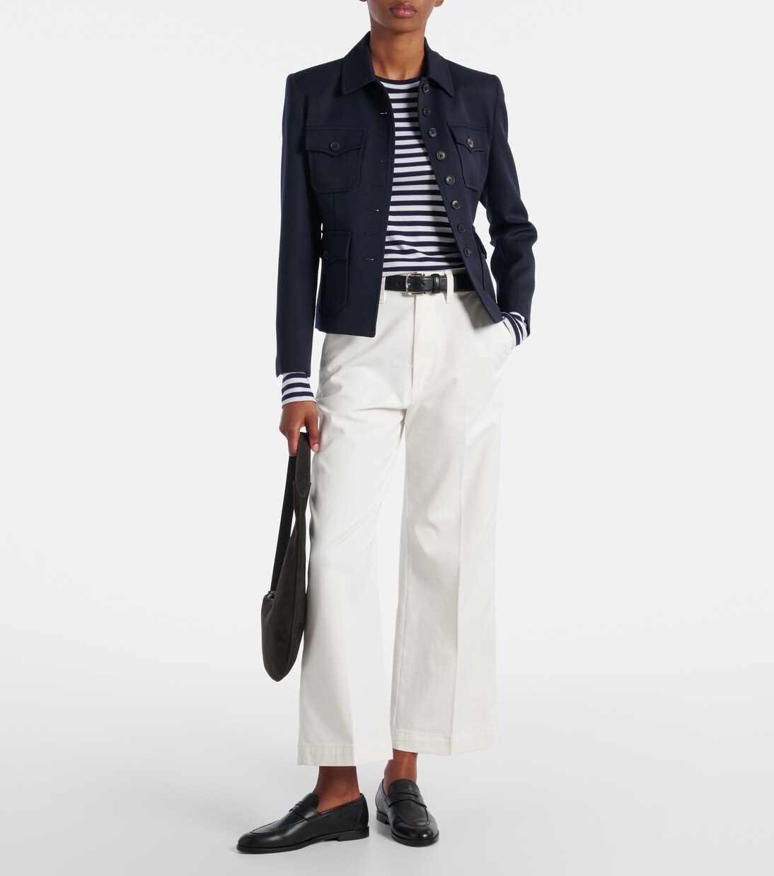 Cropped cotton-blend chinos | Polo Ralph Lauren
