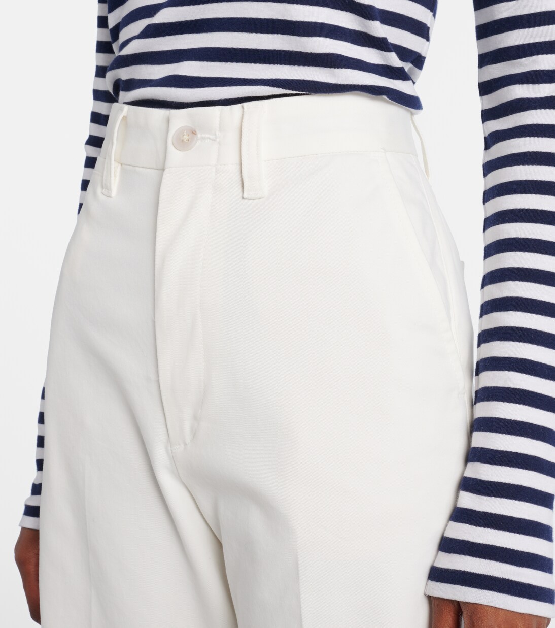 Cropped cotton-blend chinos | Polo Ralph Lauren