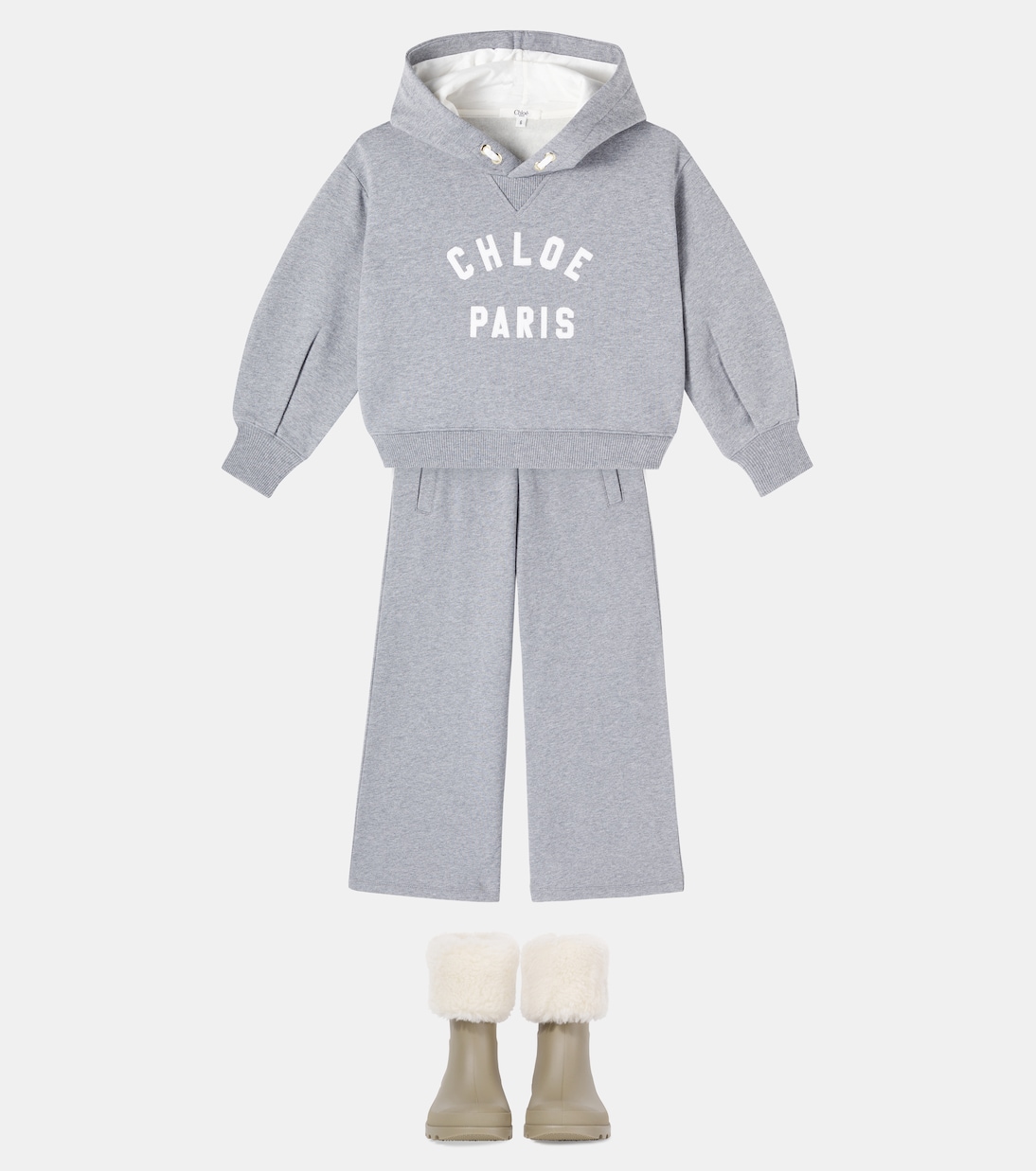 Logo cotton sweatpants | Chloé Kids