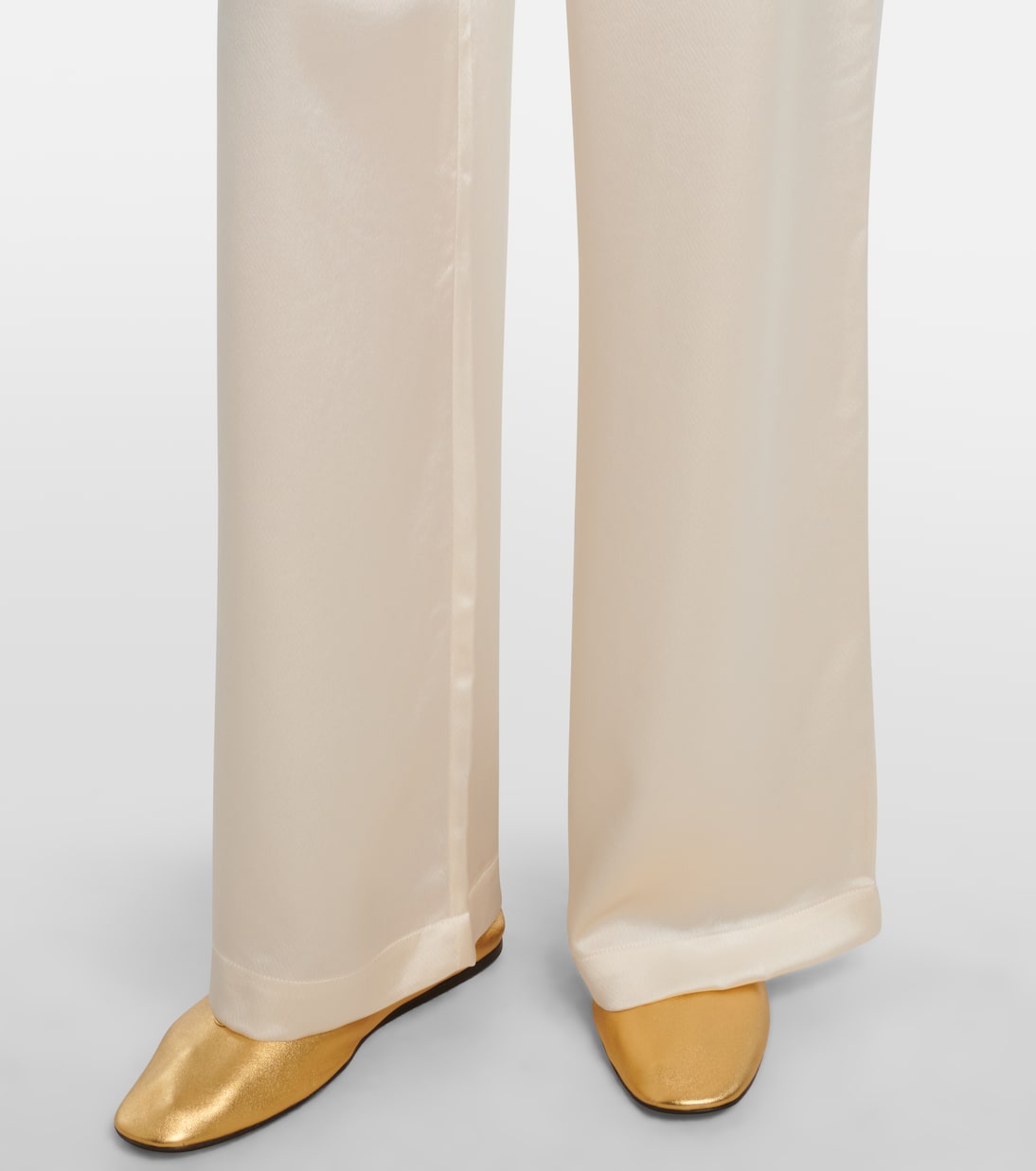 Pantaloni Barb in raso a vita media | Leset