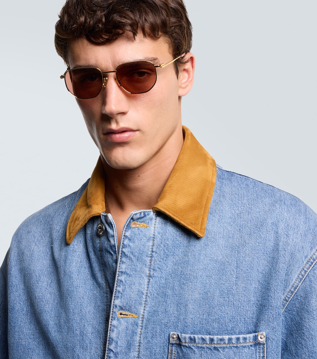 Split round sunglasses | Bottega Veneta