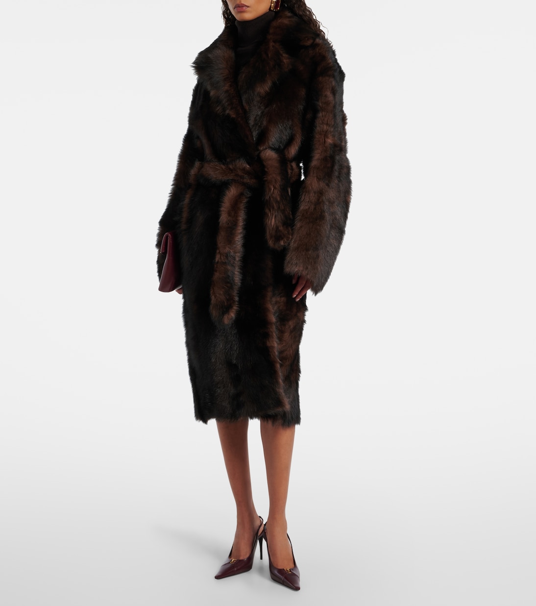 Mantel Uma aus Shearling | Nour Hammour